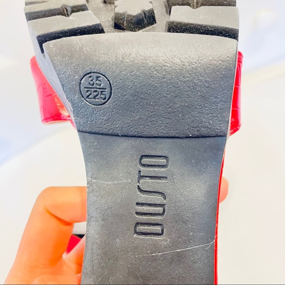 Platform Heeled Sandals with Ankle Strap - Picture 7 of 9